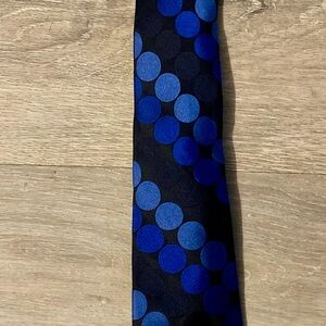 Michael Kors Blue and Black Men's Tie